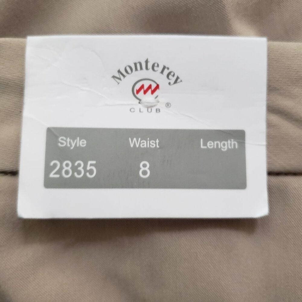 Monterey Club Women's Tan Tailored Bermuda Shorts Size 8 - Picture 5 of 7